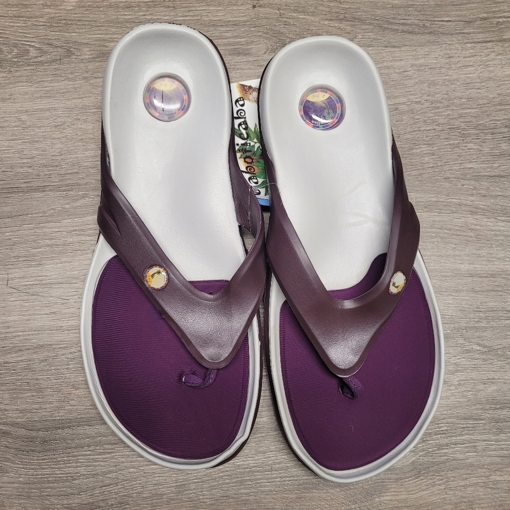 Hawaiian Jellys Flip Flop Thong Flat Sandals Unisex Sz 11 Width